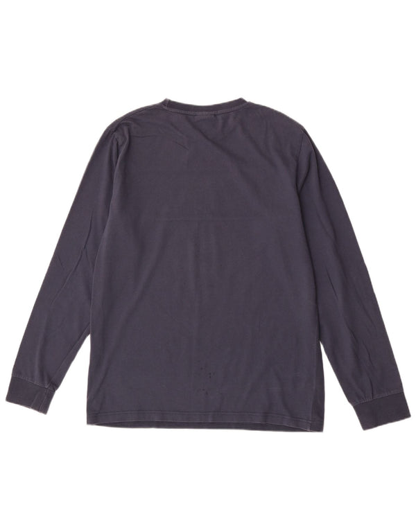 Ellesse Haut graphique coupe régulière à manches longues pour homme en coton bleu marine moyen