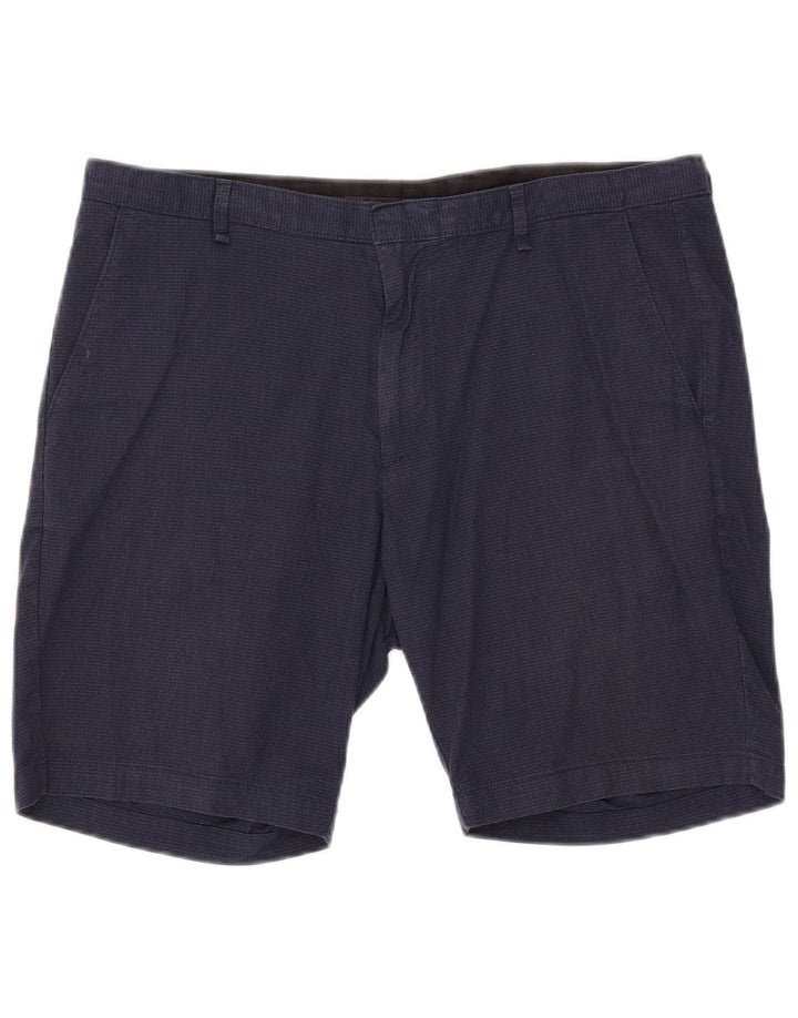 Calvin Klein Short chino pour homme W36 Grand carreaux bleu marine