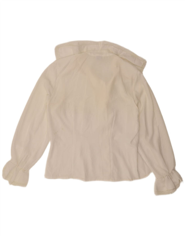 Primavera Firenze Chemisier surdimensionné pour femme UK 16 Large Blanc Polyester