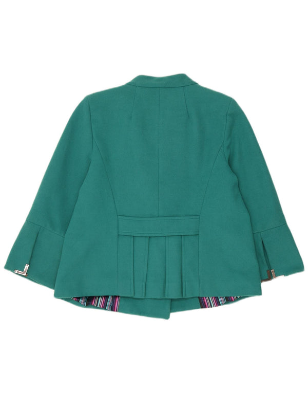 Roccobarocco Veste Bomber à Manches 3/4 pour Femme IT 44 Polyester Vert Moyen