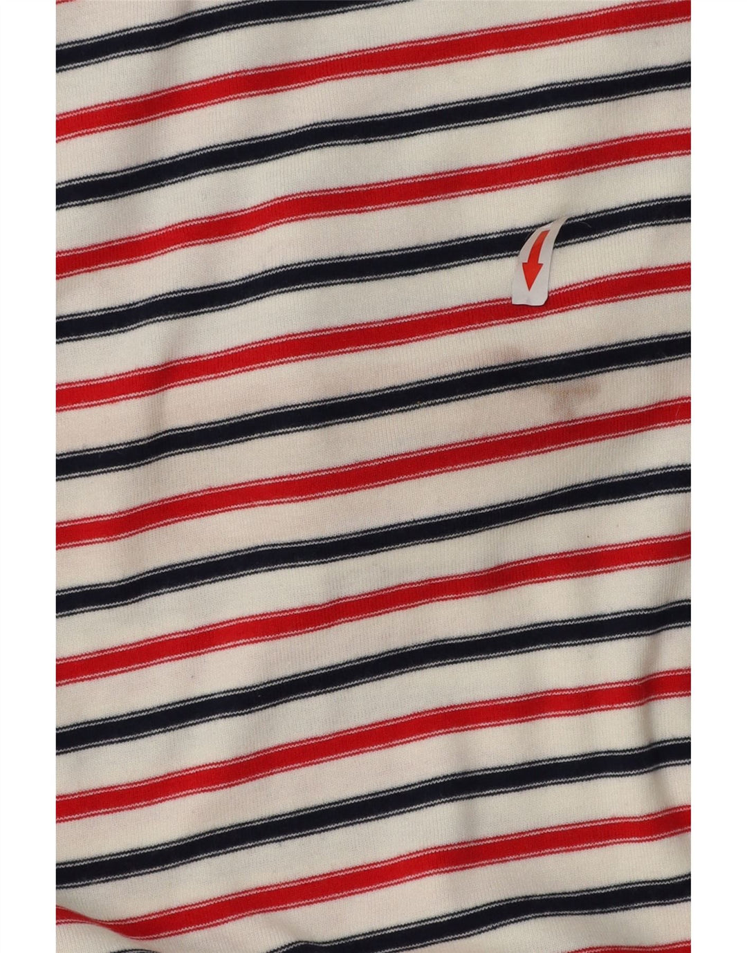 Eddie Bauer Sweat-shirt pour femme UK 16 Grand coton rayé bleu marine