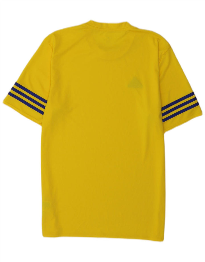 Adidas Homme Climalite T-Shirt Haut Jaune Moyen Polyester