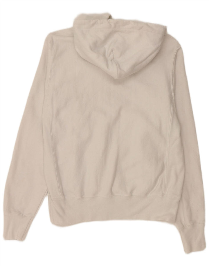CHAMPION Pull à capuche oversize Reverse Weave pour femme UK 10 Petit Blanc