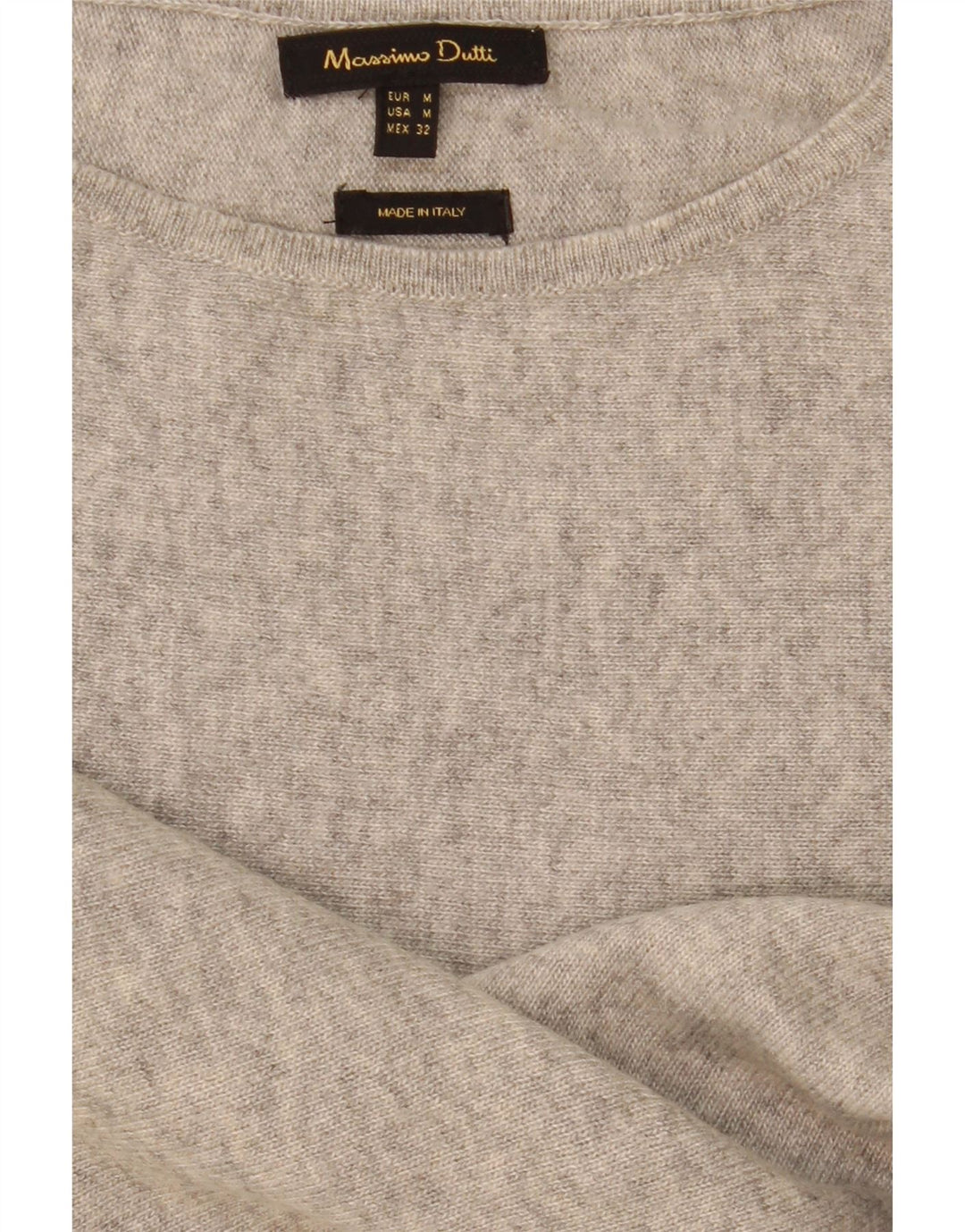 Massimo Dutti Pull col bateau pour femme UK 14 Gris moyen moucheté