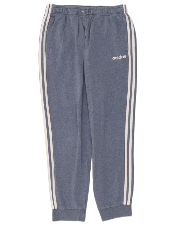 Adidas Pantalon de survêtement pour homme en coton bleu Taille L