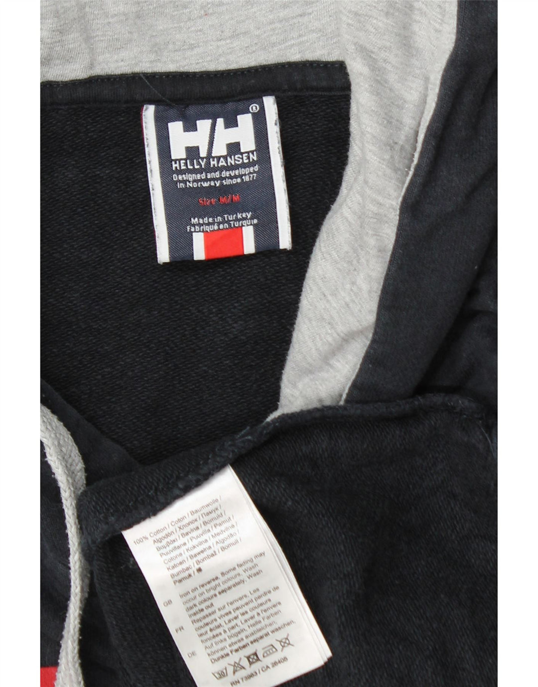 Helly Hansen Pull à capuche graphique pour homme en coton bleu marine moyen