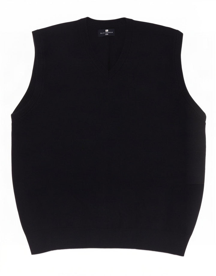 Marks & Spencer Débardeur Blue Harbor Vest pour hommes en coton bleu marine