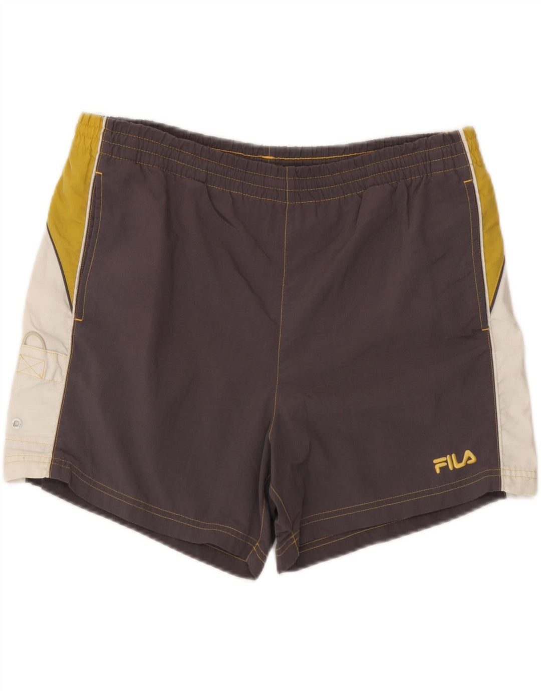 Fila Short de Bain Homme Gris Moyen Colourblock