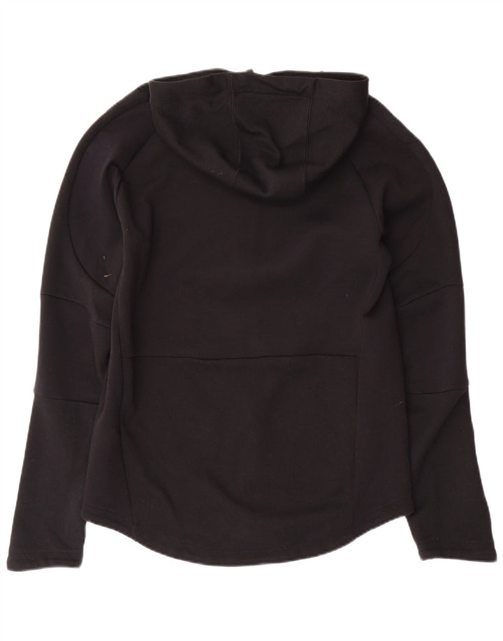 PUMA Pull à capuche zippé pour femme UK 44 Coton noir moyen