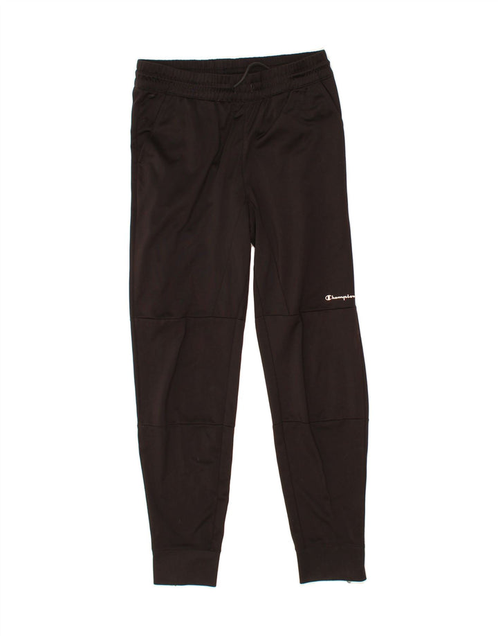CHAMPION Mens Tracksuit Trousers Joggers Medium Black Polyester Vintage Champion and Second-Hand Champion from Messina Hembry 