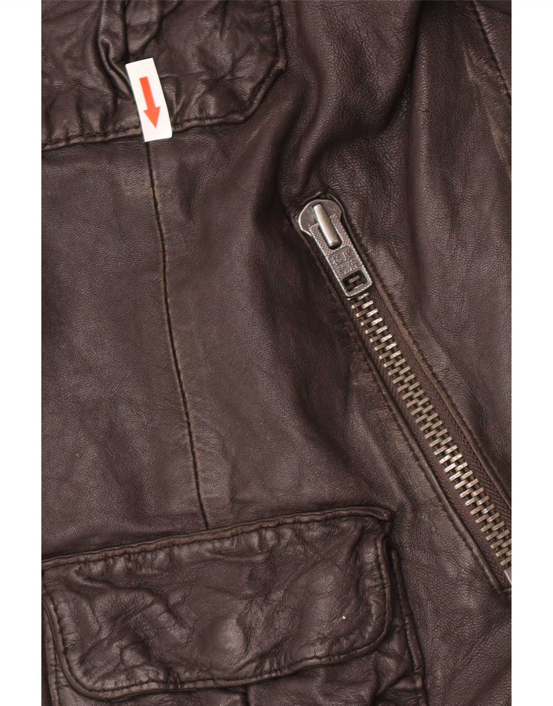 Superdry Veste en cuir militaire pour homme UK 42 XL Marron