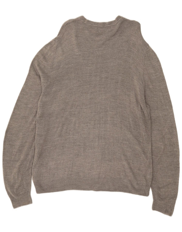 Marks & Spencer Pull col rond pour homme 2XL Gris Acrylique