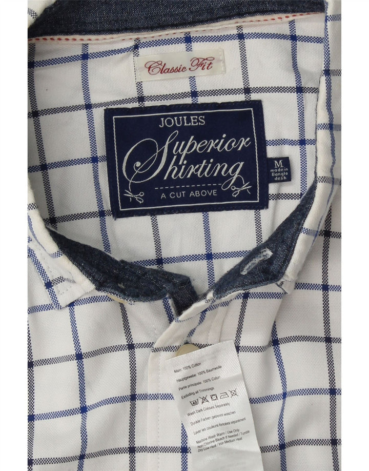 JOULES Chemise Classique Homme Coton à Carreaux Blanc Moyen