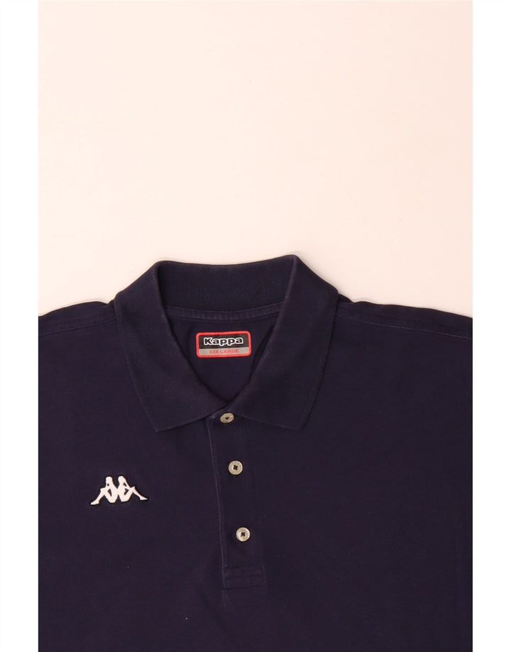 KAPPA Polo Homme 3XL Bleu Marine Coton