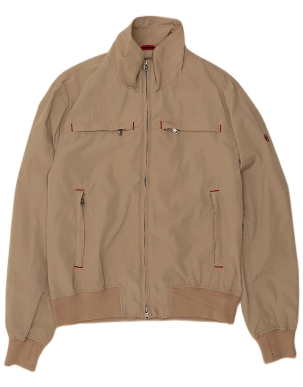 Conte of Florence Veste Bomber Homme UK 40 Grand Beige Polyester