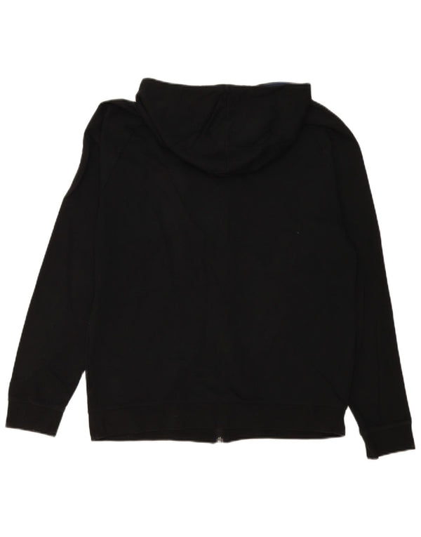Hugo Boss Pull à capuche zippé en coton color block noir moyen