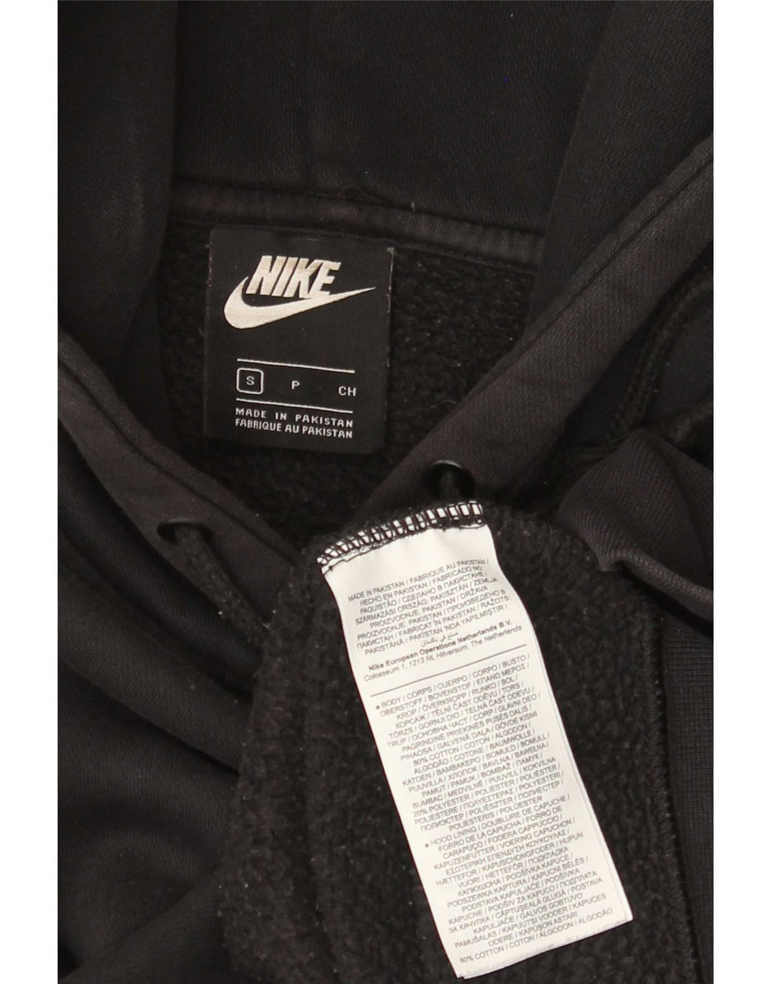 Nike Femme Sweat à capuche Petit Noir Coton