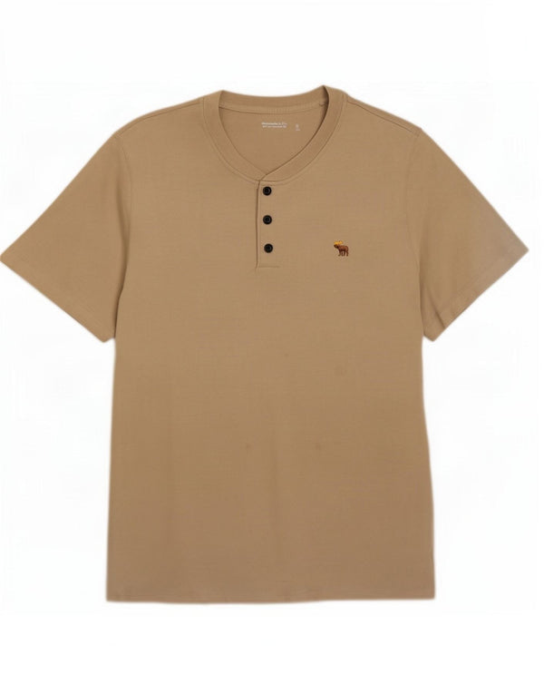 Abercrombie & Fitch T-Shirt Homme Top XL Coton Beige