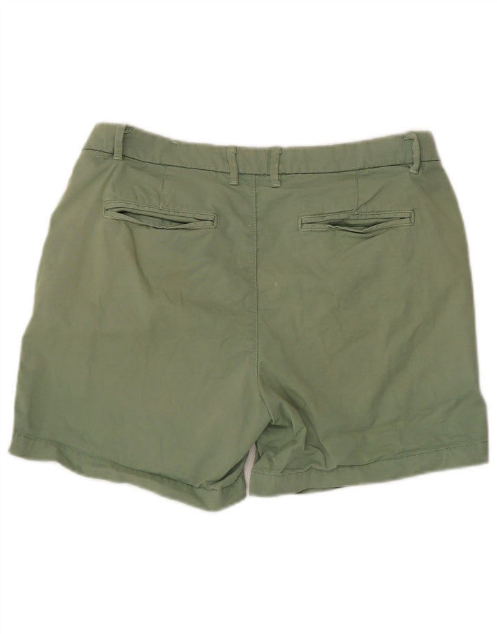 Fat Face Short Chino Femme US 6 Medium W30 Vert Coton