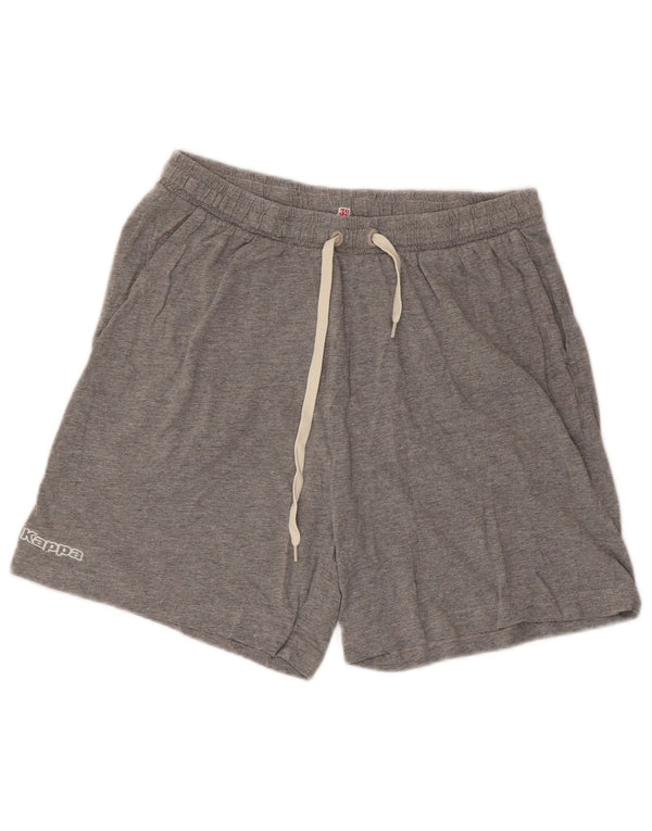 Kappa Womens Sport Shorts UK 18 XL  Grey Cotton