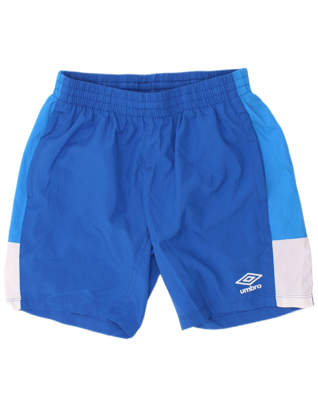 Umbro Short de Sport Garçon 11-12 Ans Grand Bleu Colorblock Polyester