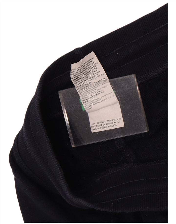 Benetton Short de Sport Homme Bleu Marine Moyen Coton