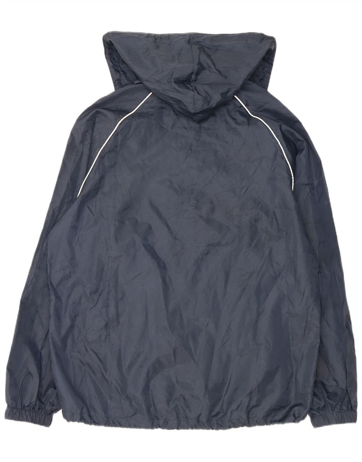 Lotto Veste de pluie à capuche pour homme UK 40 Large Bleu marine Polyester