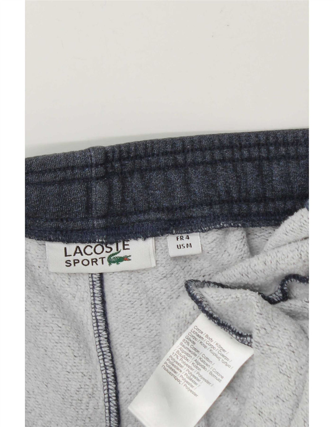 Lacoste Pantalon de survêtement pour homme Taille 4 Bleu marine moyen moucheté
