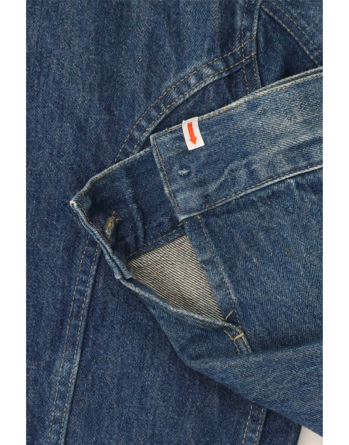 veste en denim homme vintage UK 44 2XL Coton bleu