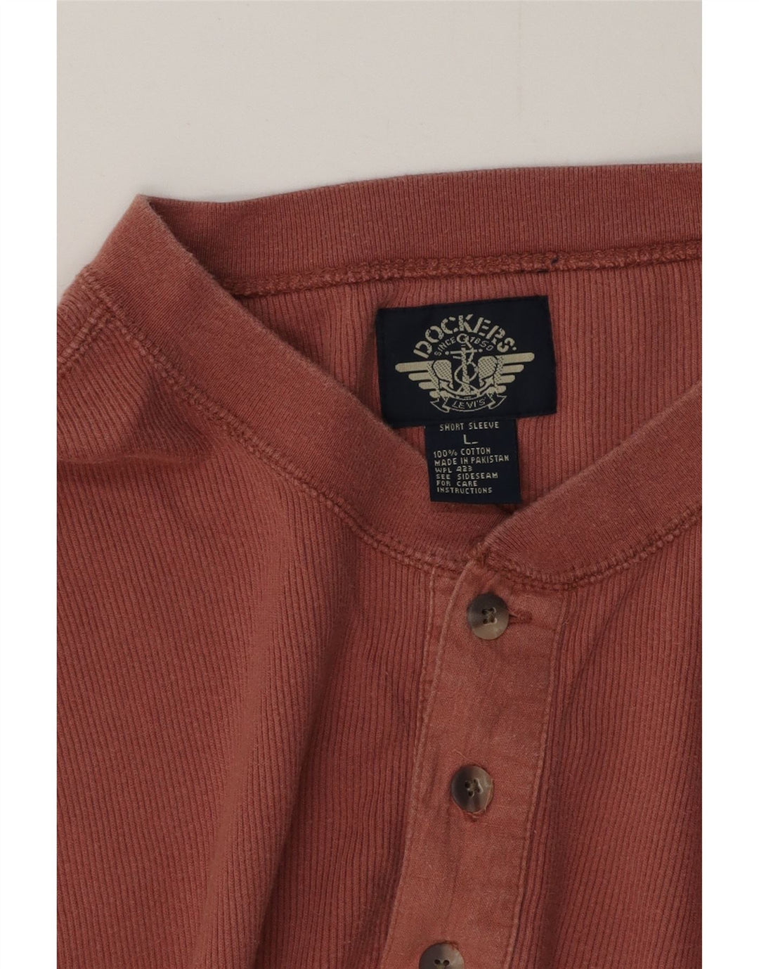 Dockers Polo Homme Large Rose Coton
