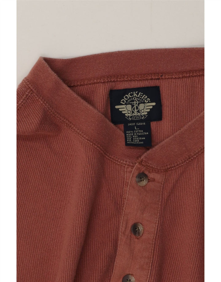 Dockers Polo Homme Large Rose Coton