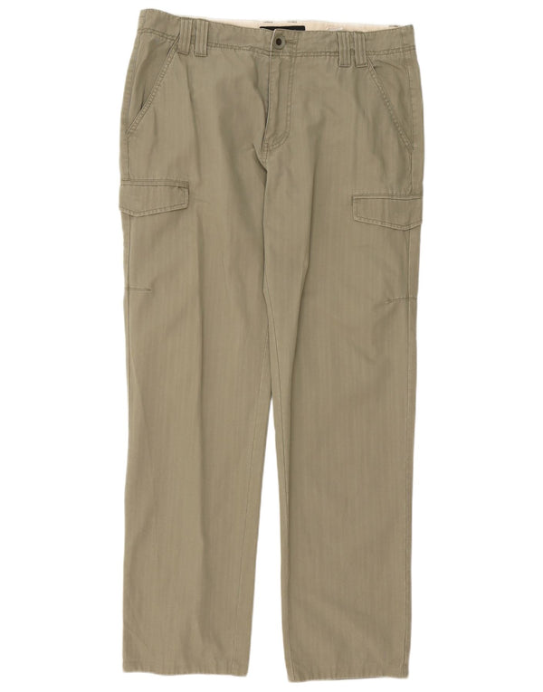 Calvin Klein Jeans Pantalon cargo droit pour homme W34 L34 Kaki Coton