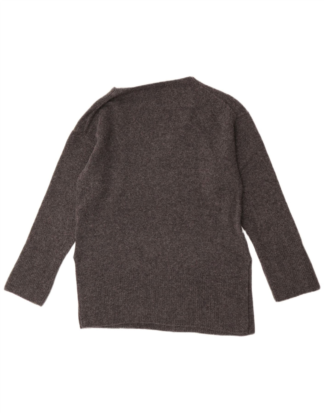 Massimo Dutti Pull col V pour femme UK 10 Petite laine grise
