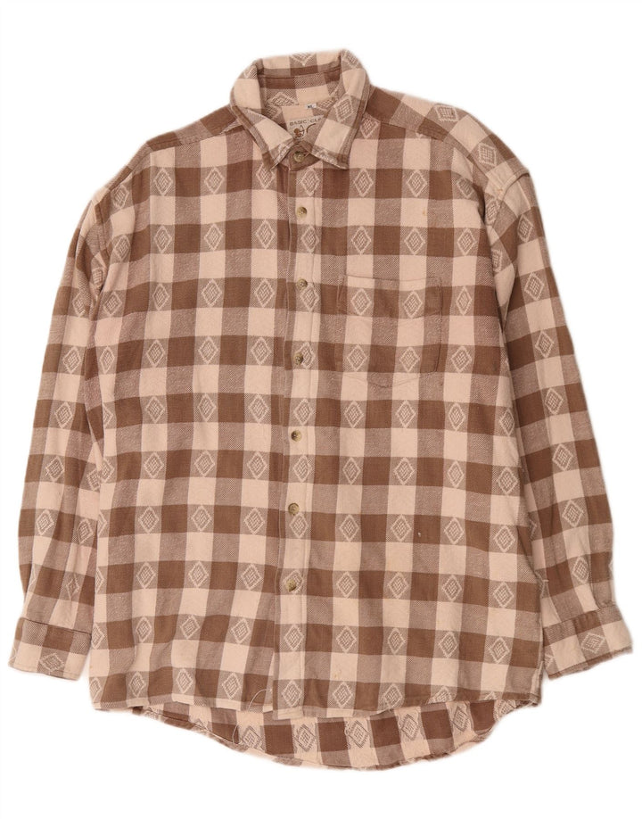 Tom Tailor Chemise Flanelle Homme XL Marron Carreaux Coton