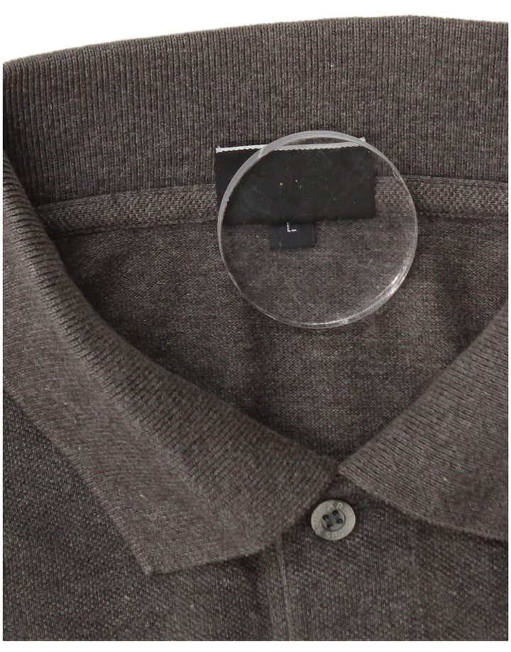 TRUSSARDI Polo Homme Large Gris Coton