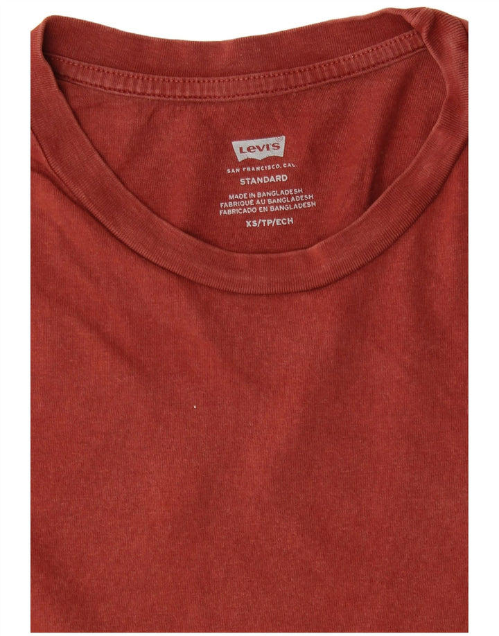 Levi's Tee-Shirt Coupe Standard Homme Bordeaux Coton