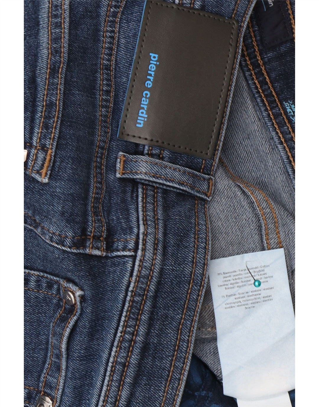 Pierre Cardin Jean droit homme W34 L30 bleu coton