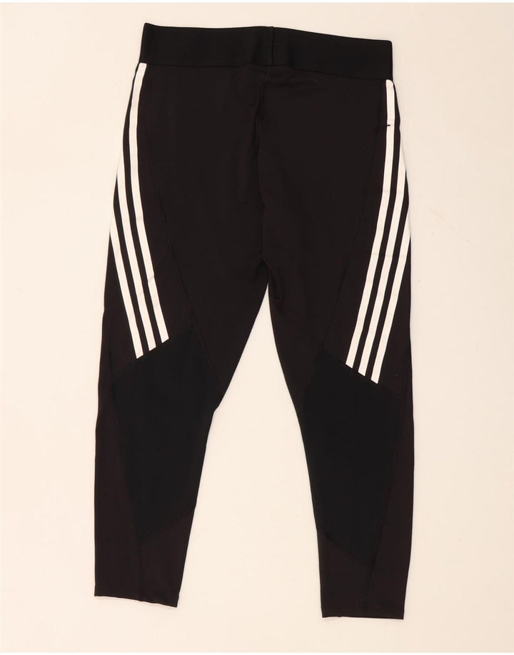 Adidas Femmes Aeroready Leggings UK 12/14 Moyen Noir Polyester