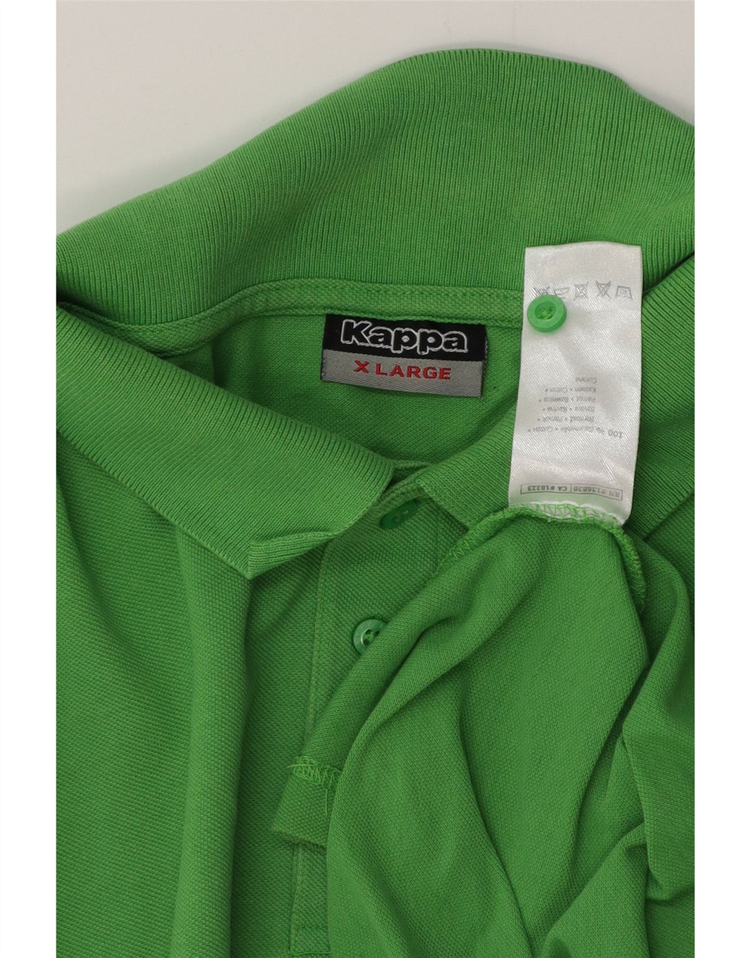 KAPPA Polo Homme XL Vert Coton