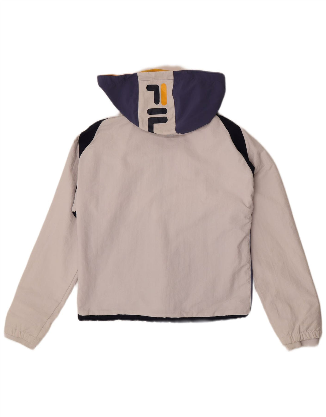Fila Veste Anorak Graphique Oversize Garçon 5-6 Ans 2XS Blanc Colorblock