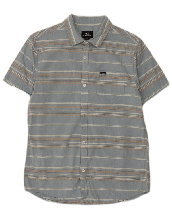 O'Neill Chemise à manches courtes pour garçon 13-14 ans XL Bleu rayé