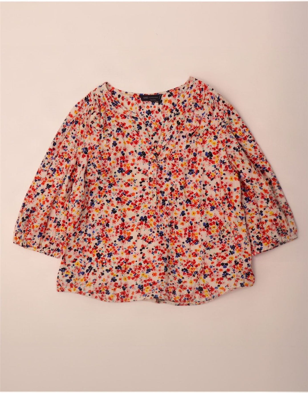 Marks & Spencer Chemisier à manches 3/4 pour femme UK 18 XL Multicolore