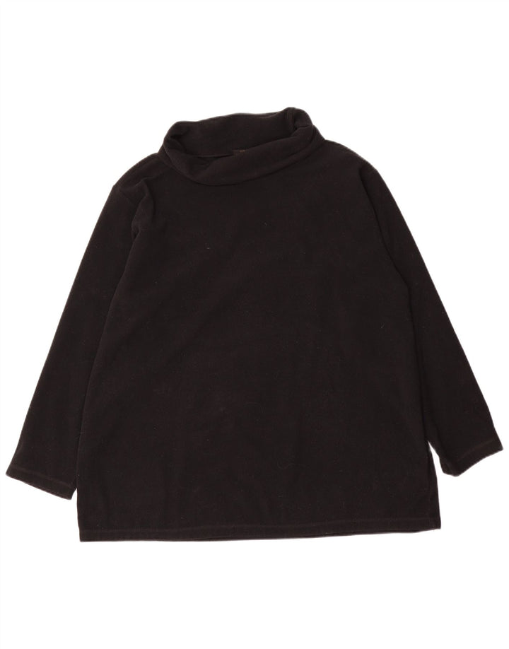 Marks & Spencer Pull polaire surdimensionné pour femme UK 18 XL Noir Polyester