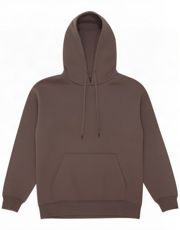 Zara Pull à capuche pour homme Large Gris Coton