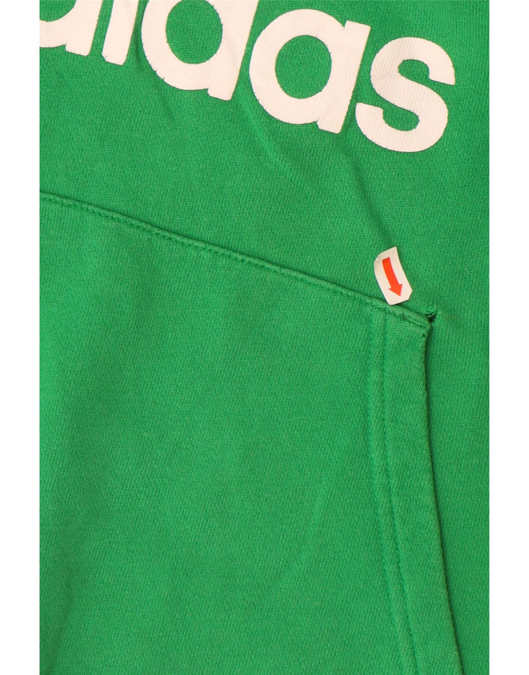 ADIDAS Pull à capuche graphique pour hommes en coton vert grand