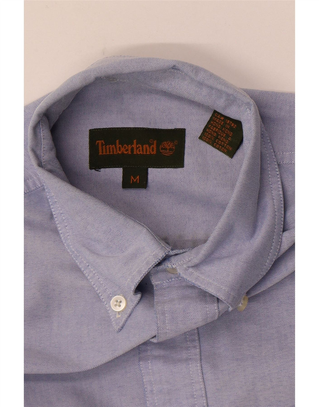 Timberland Chemise à Manches Courtes Homme Bleu Moyen Coton
