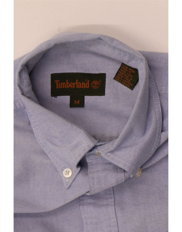 Timberland Chemise à Manches Courtes Homme Bleu Moyen Coton