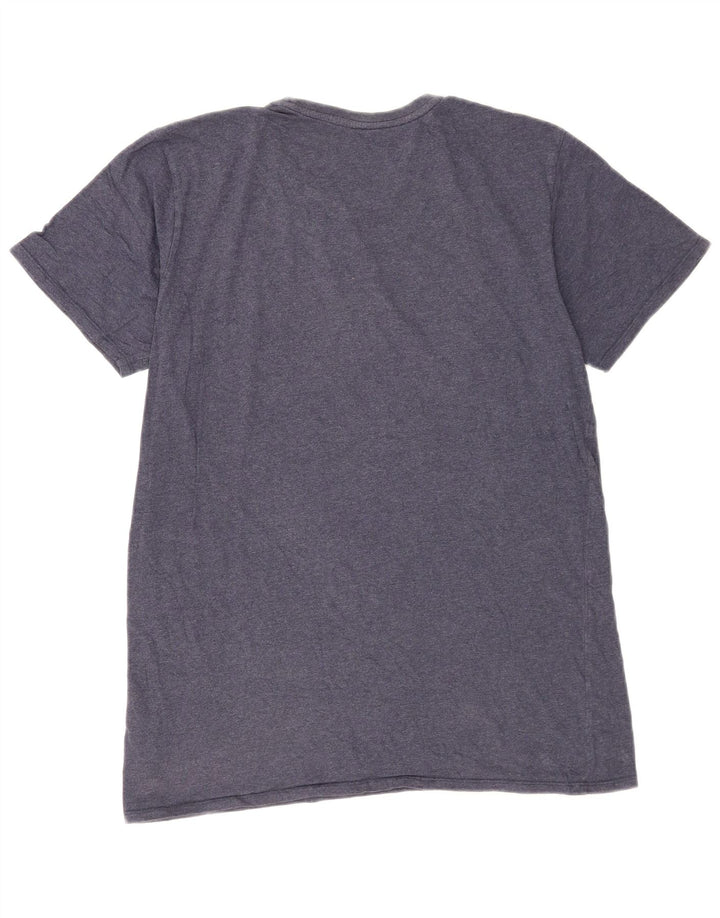 Billabong Mens Custom Fit Graphic T-Shirt Top Bleu Marine Moyen Coton