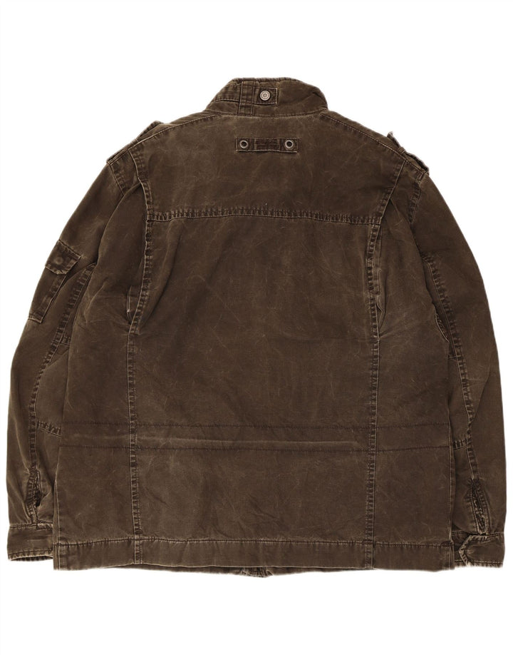 Camel Active Veste Militaire Homme UK 42 XL Kaki Coton