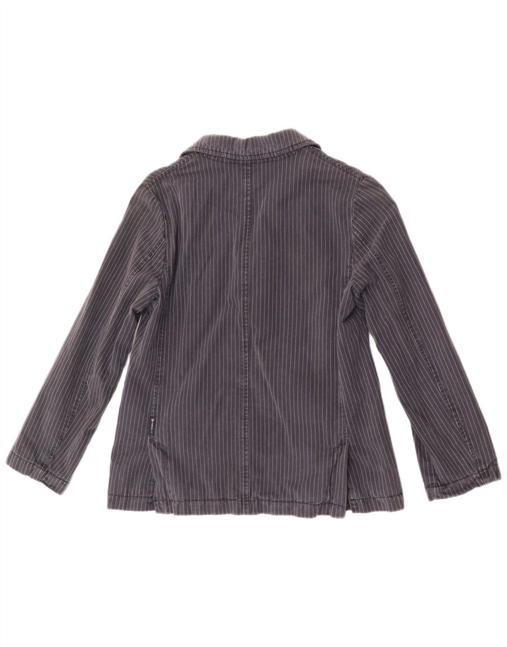 Armani Junior Veste Blazer 3 Boutons Garçon 9-10 Ans Bleu Marine Rayé